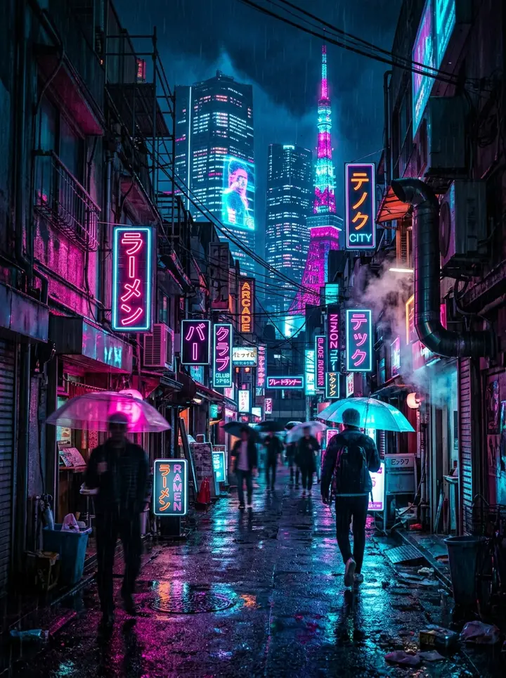 Cyberpunk Wallpaper Generator example 1