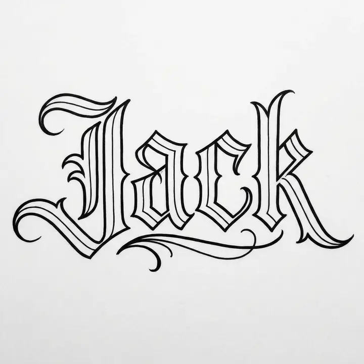 Tattoo Font Generator result