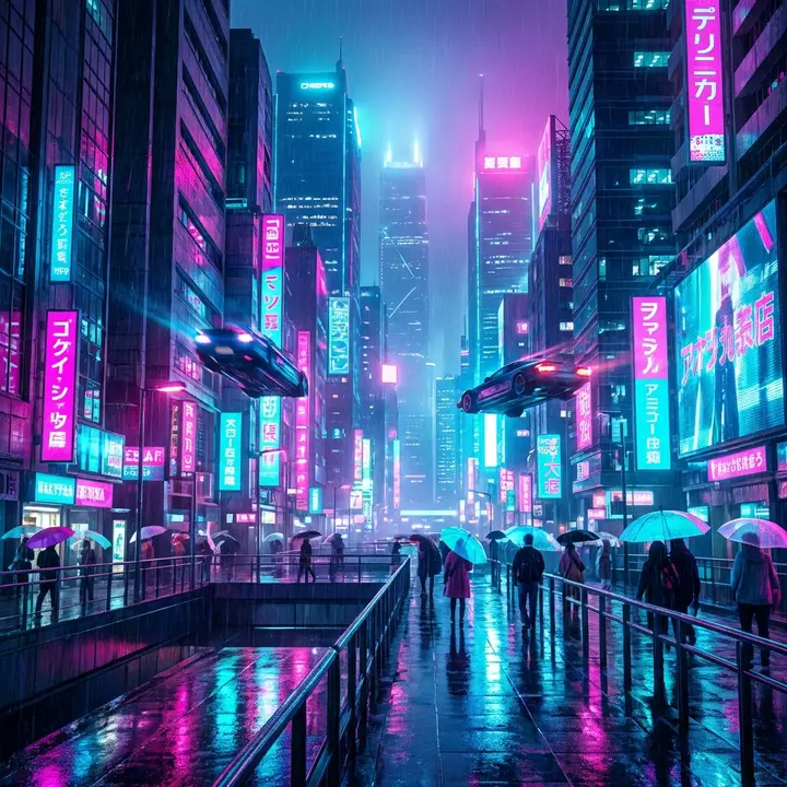 Cyberpunk Wallpaper Generator result