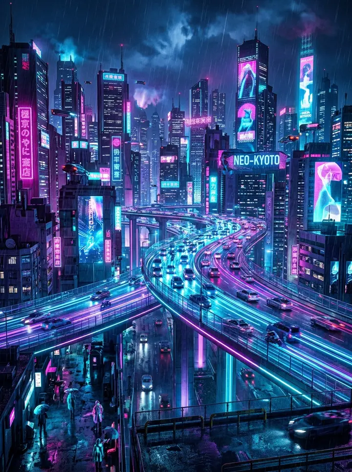 Cyberpunk Wallpaper Generator example 3